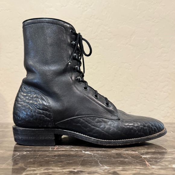 Cristobal Romero Embossed Leather Roper Boots